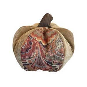 Woof & Poof Harvest Paisley Pumpkin Brown 12 Inch Pillow Accent